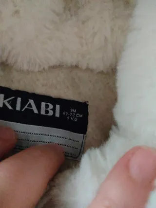 Abrigo bebé unisex T.9 meses beige