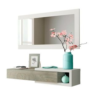 Mueble recibidor con espejo