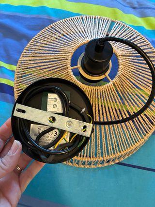 Lámpara de Techo Estilo Boho / Rattan