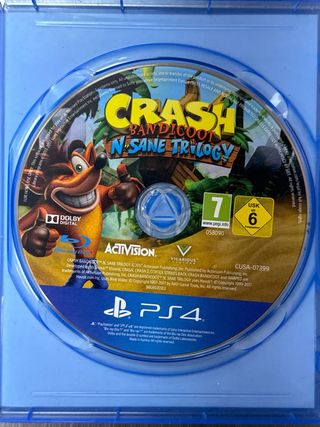 Crash Bandicoot N'Sane Trilogy, Sony PS4