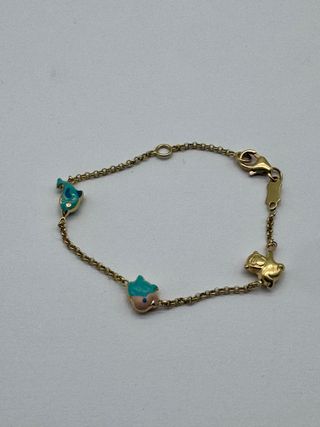 05-0050 PULSERA ORO TIPO ROLO CON ANIMALES