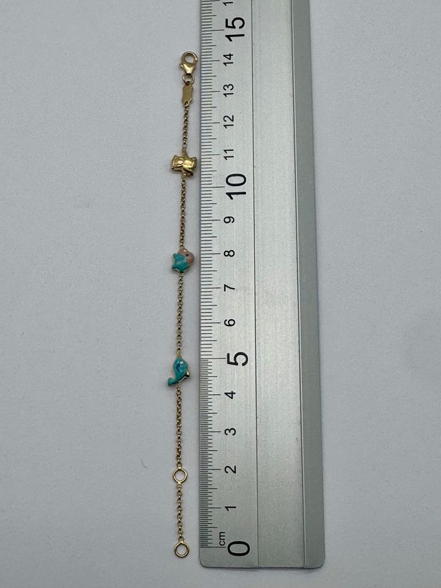 05-0050 PULSERA ORO TIPO ROLO CON ANIMALES