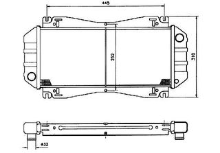 Radiador FORD Fiesta 950/1100 84-89