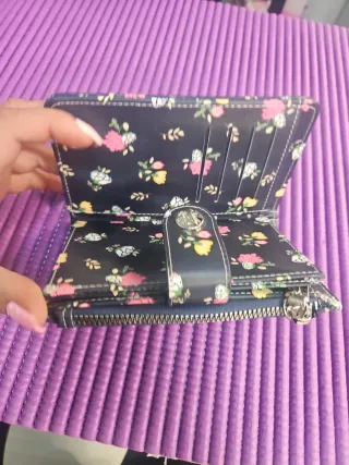 Billetera mujer floral 10x16cm