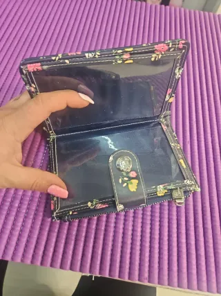 Billetera mujer floral 10x16cm