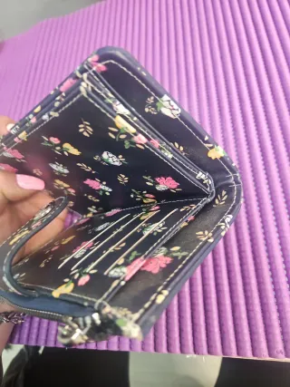 Billetera mujer floral 10x16cm