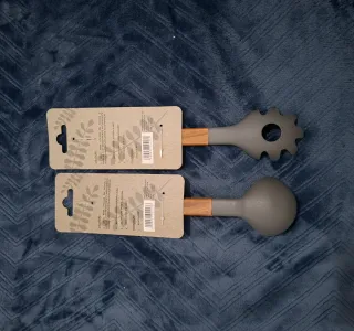 Conjunto Utensílios Cozinha JOM Madeira Silicone