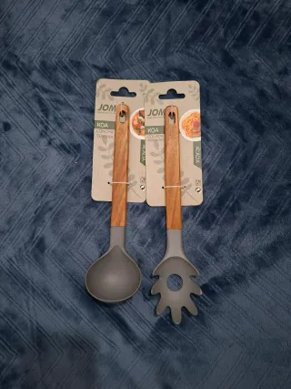 Conjunto Utensílios Cozinha JOM Madeira Silicone
