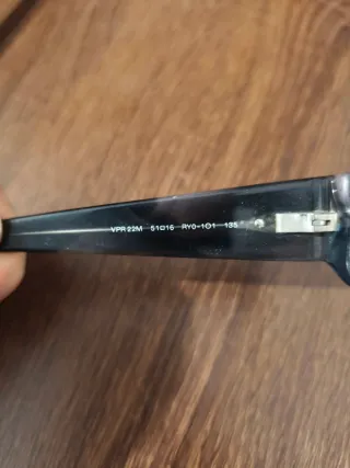Montura Gafas Prada VPR 22M Rectangular Azul/Gris