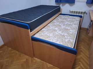 Cama juvenil con cajones y colchón