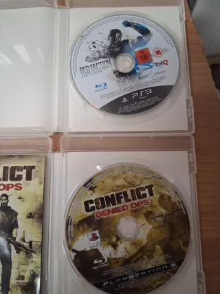 PS3 Red Faction y Conflict Denied Ops