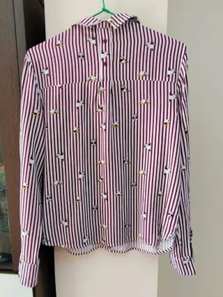 Camisa de rayas y pandas