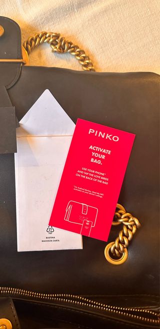 Borsa Pinko nera imbottita