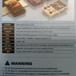 Consola R36S Plus Blanca 128Gb