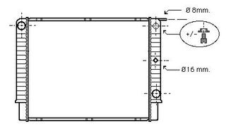 Radiador VOLVO 960 90-