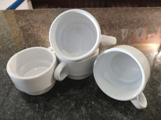 Lote 30 tazas consomé/café porcelana