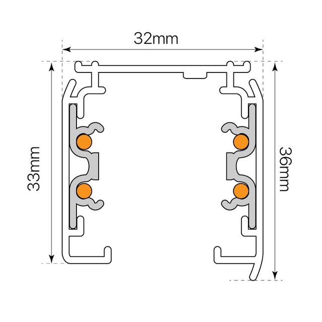 URGE - Foco LED i-TEC TRACK.12 30W 3000K Negro