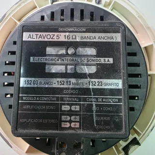 2 Altavoces Falso Techo Redondos