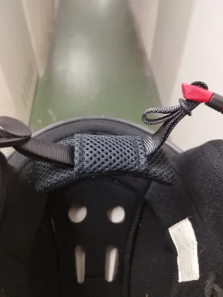 Casco de esquí azul con gafas, para niñ@ talla XS