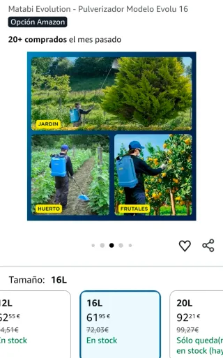 Pulverizador Matabi Evolu 16