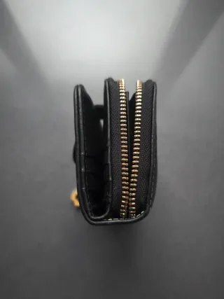 Billetera Tous Negra con Logo Repetido