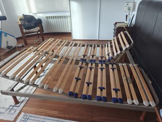 Somier articulado Hukla madera de haya y colchones