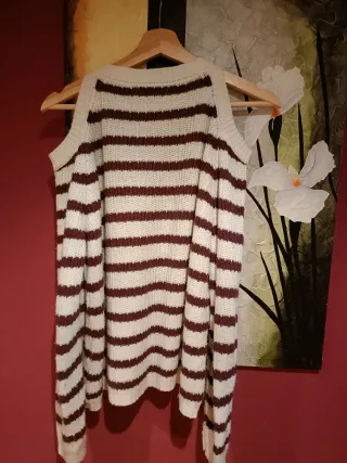 Jersey Brownie Rayas Frías Talla S/M