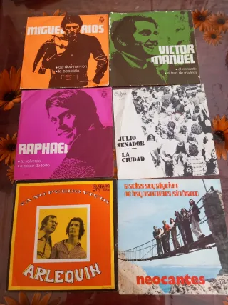 Lote 4 Vinilos Manolo Escobar y Blanca Villa