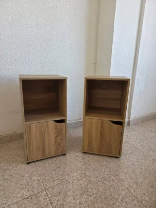 Mesitas de noche de madera (2 unidades)