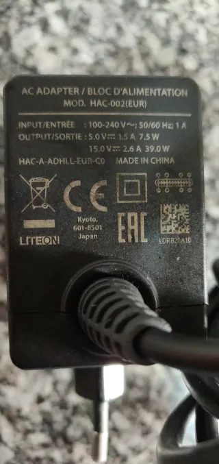 Cargador Nintendo Switch