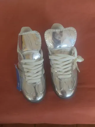 Zapatillas Adidas Plata Mujer