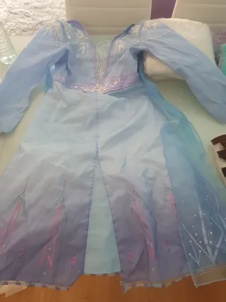 Disfraz frozzen II infantil azul con detalles 7-8