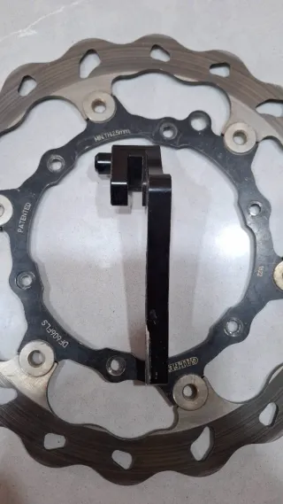 Disco Freno Galfer más soportes de pinza