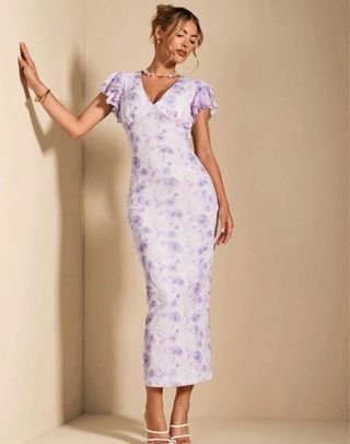 Vestido floral nuevo fiesta boda talla S verano