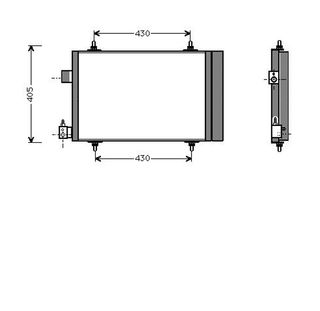 Condensador PEUGEOT Partner 96- // CITROEN Berlingo 96-11 / Xsara 97-05 / Xsara Picasso 99-