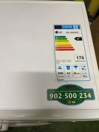 Lavadora LG WD-10600SDS