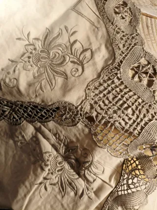 Mantel Vintage Madeira Bordado