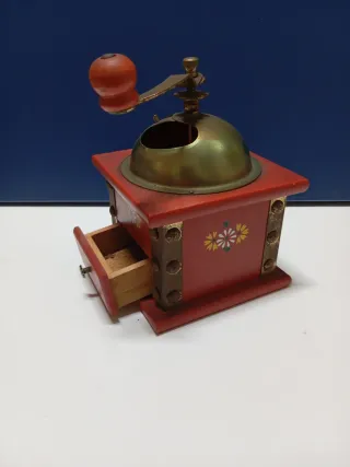 Molinillo de café vintage madera y metal