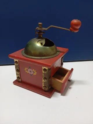 Molinillo de café vintage madera y metal