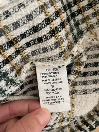 Giacca tweed Made in Italy - Taglia S
