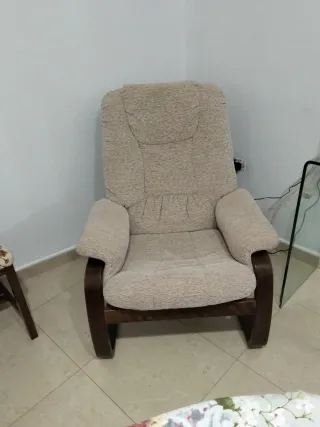 2 Butacas Beige y Marrón