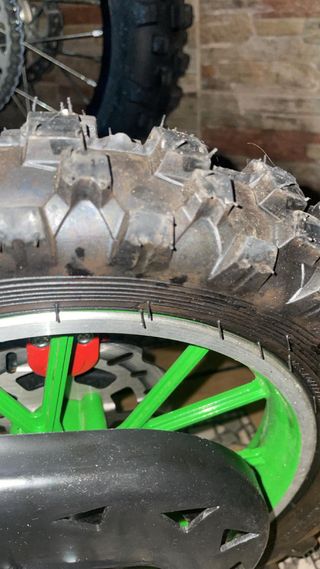 Minimoto Infantil Motocross Verde y Blanca