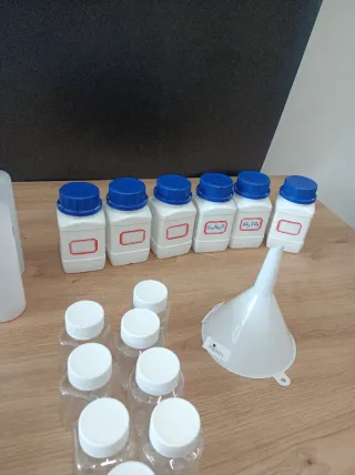 Botes de laboratorio plástico