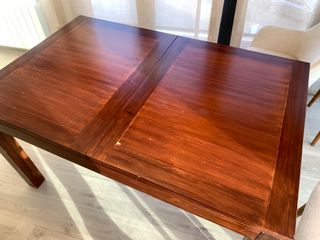 Mesa comedor Banak extensible madera maciza