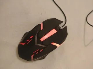 Ratón Gaming RGB Negro y Rojo
