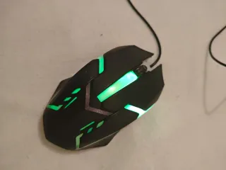 Ratón Gaming RGB Negro y Rojo