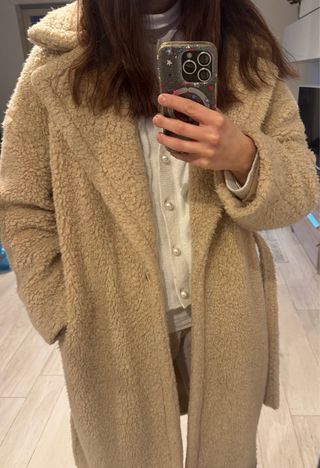 Cappotto Teddy Imperial Beige Taglia Unica/