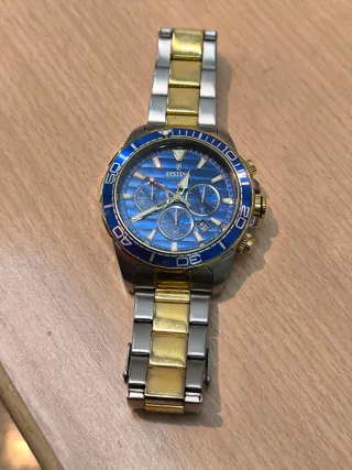 Reloj Festina Cronógrafo Azul y Dorado