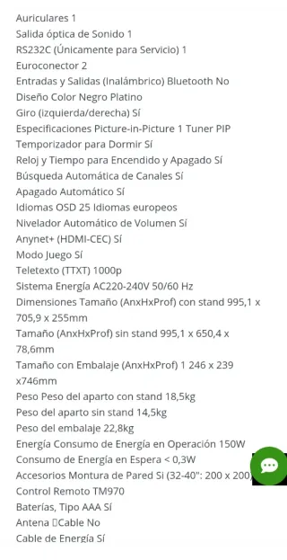 Televisor Samsung LCD 40B651