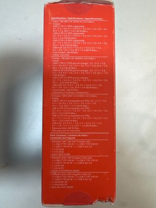 Verbatim GAN Charger 240W